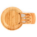 BergHOFF Stainless Steel 4Pc Cheese Knives with Bamboo Multi-level Board Set, 13x1.5" - Cutting Boards