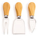 BergHOFF Stainless Steel 4Pc Cheese Knives with Bamboo Multi-level Board Set, 13x1.5" - Cutting Boards