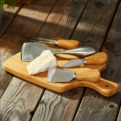 BergHOFF Bamboo 4pc Cheese Knives and Paddle Cutting Board Set - Cutting Boards