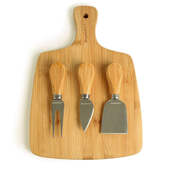 BergHOFF Bamboo 4pc Cheese Knives and Paddle Cutting Board Set - Cutting Boards