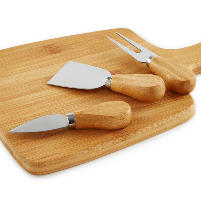 BergHOFF Bamboo 4pc Cheese Knives and Paddle Cutting Board Set - Cutting Boards