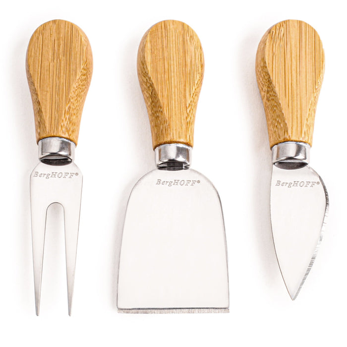 BergHOFF Bamboo 4pc Cheese Knives and Paddle Cutting Board Set - Cutting Boards