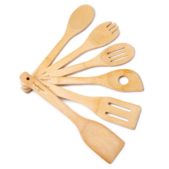 BergHOFF Bamboo 6Pc Wooden Cooking Utensil Set - Kitchen Utensil Sets