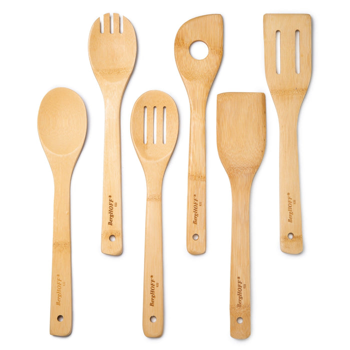 BergHOFF Bamboo 6Pc Wooden Cooking Utensil Set - Kitchen Utensil Sets