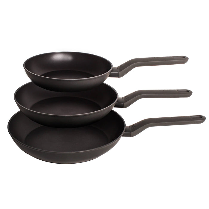 BergHOFF Leo 3pc Non-stick Cookware Set 8", 10" & 11", Black - Skillets & Frying Pans