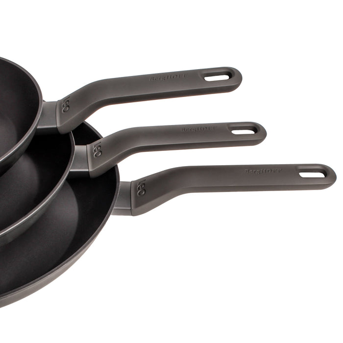 BergHOFF Leo 3pc Non-stick Cookware Set 8", 10" & 11", Black - Skillets & Frying Pans