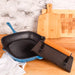 BergHOFF Neo 2pc Cast Iron 11" Grill Pan with Steak Press, Blue - Cookware Sets