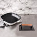 BergHOFF Neo 2pc Cast Iron 11" Grill Pan with Steak Press, White - Cookware Sets