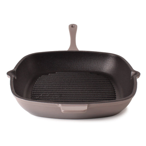 BergHOFF Neo 2pc Cast Iron 10" Fry Pan & 11" Grill Pan Cookware Set, Oyster - Cookware Sets