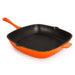 BergHOFF Neo 2pc Cast Iron 11" Grill Pan with Slotted Steak Press, Orange - Cookware Sets