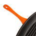 BergHOFF Neo 2pc Cast Iron 11" Grill Pan with Slotted Steak Press, Orange - Cookware Sets