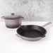 BergHOFF Neo 3pc Cast Iron Cookware Set, Fry Pan & Round Dutch Oven, Oyster - Cookware Sets