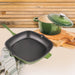 BergHOFF Neo 3pc Cast Iron Cookware Set, Grill Pan & Round Dutch Oven, Green - Cookware Sets