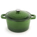 BergHOFF Neo 3pc Cast Iron Cookware Set, Grill Pan & Round Dutch Oven, Green - Cookware Sets