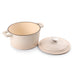 BergHOFF Neo 3pc Cast Iron Cookware Set, Grill Pan & Round Dutch Oven, Meringue - Cookware Sets