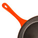 BergHOFF Neo 3pc Cast Iron Fry Pan & Grill Pan Set with Slotted Steak Press, Orange - Cookware Sets