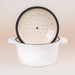 BergHOFF Neo 4pc Cast Iron Cookware Set, Fry Pan, Grill Pan & Round Dutch Oven, White - Cookware Sets