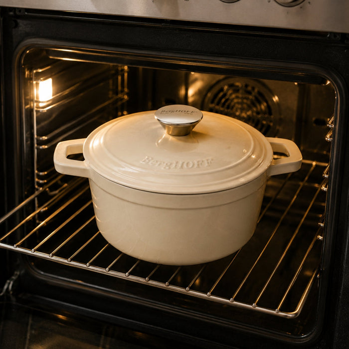 BergHOFF Neo 4pc Cast Iron Cookware Set, 3qt. & 7qt., Meringue - Cookware Sets