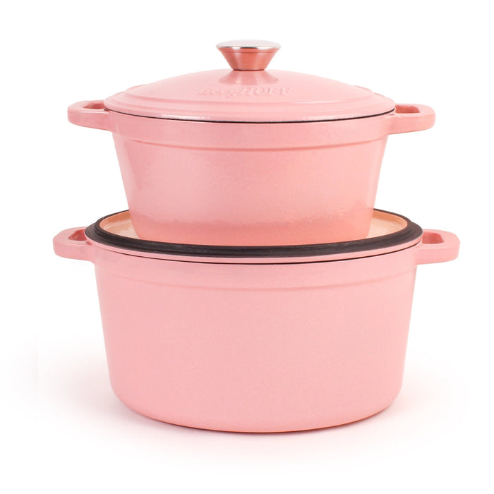 BergHOFF Neo 4pc Cast Iron Cookware Set, 3qt. & 7qt., Pink - Cookware Sets