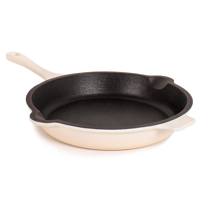 BergHOFF Neo 5pc Cast Iron Dutch Oven Set with 10" Fry Pan, 3qt. & 5qt., Meringue - Cookware Sets