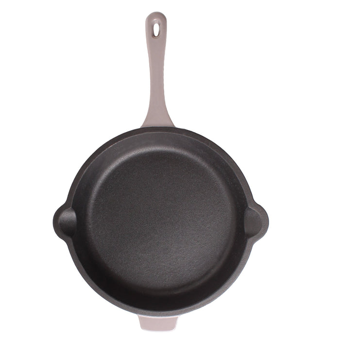 BergHOFF Neo 5pc Cast Iron Dutch Oven Set with 10" Fry Pan, 3qt. & 5qt., Oyster - Cookware Sets
