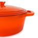 BergHOFF Neo 5pc Cast Iron Oval Dutch Oven Set with 10" Fry Pan, 5qt. & 8qt., Orange - Cookware Sets