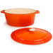 BergHOFF Neo 5pc Cast Iron Oval Dutch Oven Set with 10" Fry Pan, 5qt. & 8qt., Orange - Cookware Sets