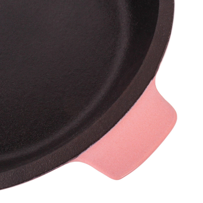 BergHOFF Neo 5pc Cast Iron Oval Dutch Oven Set with 10" Fry Pan, 5qt. & 8qt., Pink - Cookware Sets