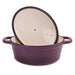 BergHOFF Neo 5pc Cast Iron Oval Dutch Oven Set with 10" Fry Pan, 5qt. & 8qt., Purple - Cookware Sets