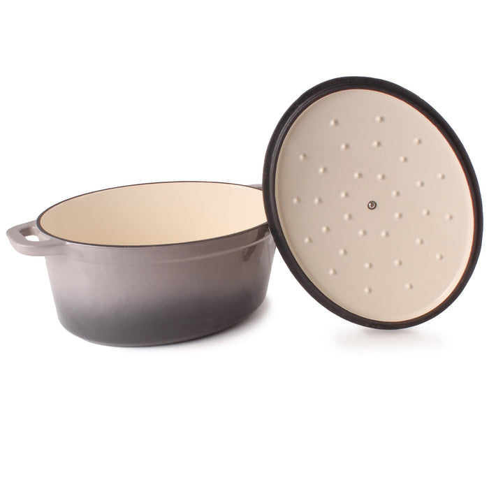 BergHOFF Neo 4pc Cast Iron Cookware Set, 5qt. & 8qt., Oyster - Cookware Sets