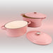 BergHOFF Neo 4pc Cast Iron Cookware Set, 5qt. & 8qt., Pink - Cookware Sets