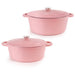 BergHOFF Neo 4pc Cast Iron Cookware Set, 5qt. & 8qt., Pink - Cookware Sets