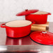 BergHOFF Neo 4pc Cast Iron Cookware Set, 5qt. & 8qt., Red - Cookware Sets