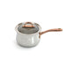 BergHOFF Ouro Gold 5pc 18/10 Stainless Steel Starter Set, Glass Lids, Rose Gold Handles - Cookware Sets