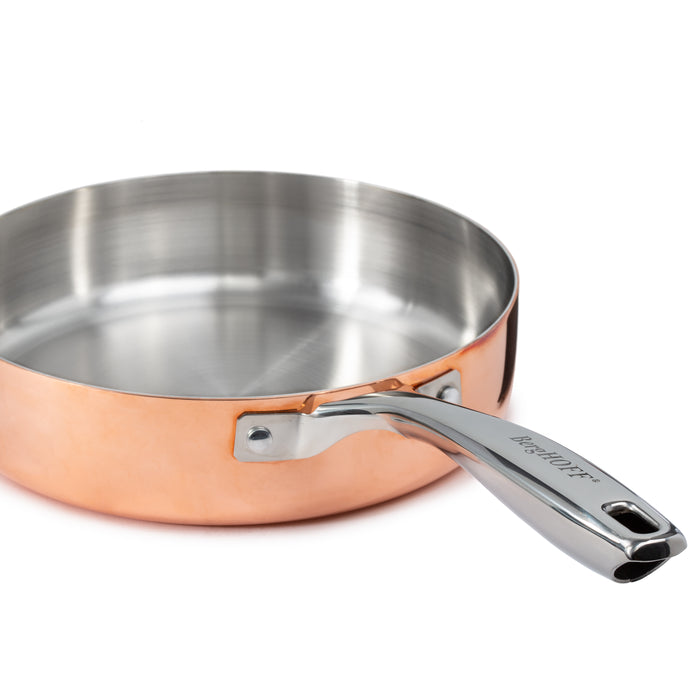 Image 10 of BergHOFF Vintage 4pc Tri-Ply Copper Cookware Set with Lids, Polished