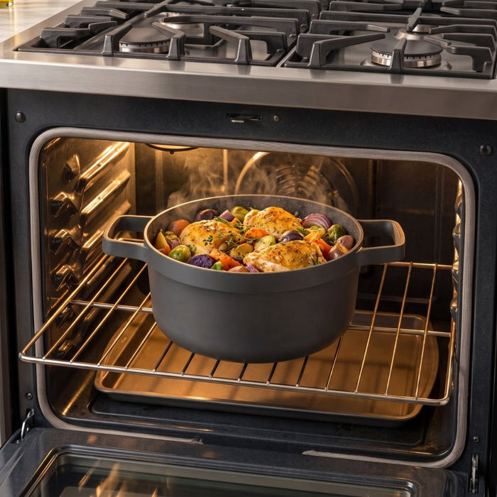 BergHOFF GEM 5pc Nonstick Cast Aluminum Cookware Set, Glass Lids - Cookware Sets