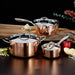 BergHOFF Vintage 6pc Tri-Ply Copper Cookware Set with Lids, Polished - Cookware Sets