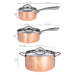 BergHOFF Vintage 6pc Tri-Ply Copper Cookware Set with Lids, Polished - Cookware Sets