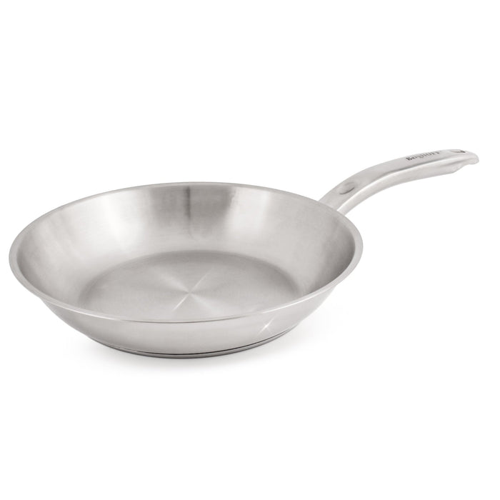BergHOFF Belly Shape 3pc 18/10 Stainless Steel Fry Pan & Saucepan Cookware Set with Glass Lid - Cookware Sets