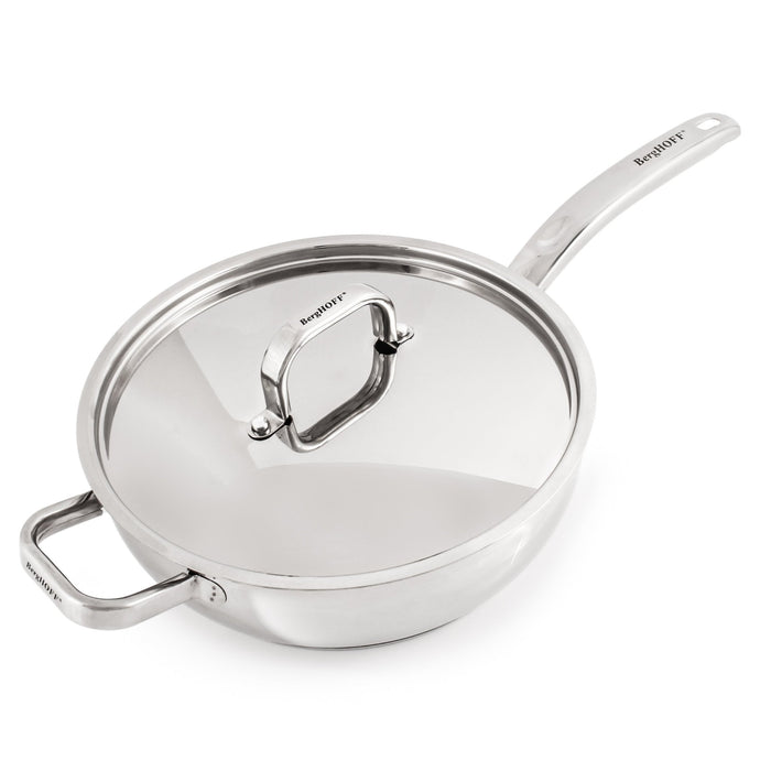 BergHOFF Belly Shape 6pc 18/10 Stainless Steel Cookware Set with SS Lids - Cookware Sets
