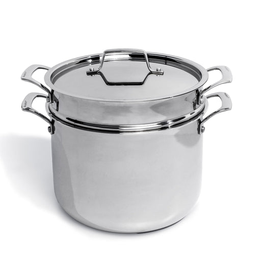BergHOFF Professional 3Pc Tri-Ply 18/10 Stainless Steel Steamer Set, SS Lid - Cookware Sets