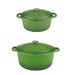 BergHOFF Neo 4pc Cast Iron Cookware Set, 5qt. & 8qt., Green - Cookware Sets