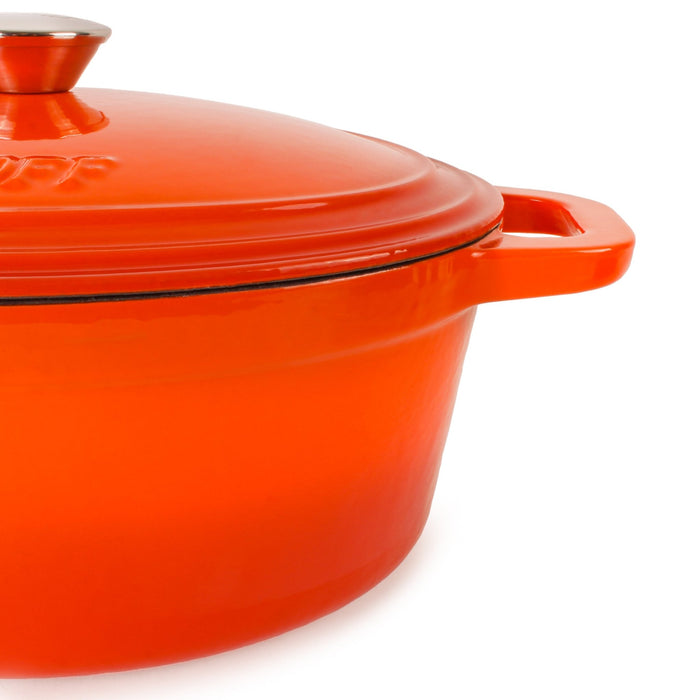 BergHOFF Neo 4pc Cast Iron Cookware Set, 5qt. & 8qt., Orange - Cookware Sets