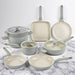 BergHOFF Leo Balance 11pc Nonstick Aluminum Cookware Set, Glass Lids, Moonmist - Cookware Sets