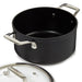 BergHOFF Essentials 10Pc Nonstick Hard Anodized Cookware Set With Glass lid, Black - Cookware Sets