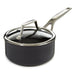 BergHOFF Essentials Nonstick Hard Anodized 6.25" Saucepan 1.3qt. With Glass Lid, Black - Saucepans
