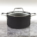 BergHOFF Essentials Nonstick Hard Anodized 8" Stockpot 3.3qt. With Glass Lid, Black - Stock Pots