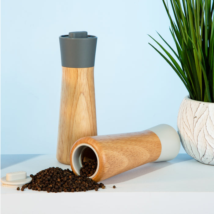 Image 2 of BergHOFF Balance 2Pc Rubberwood Covered Grinder 8.25"