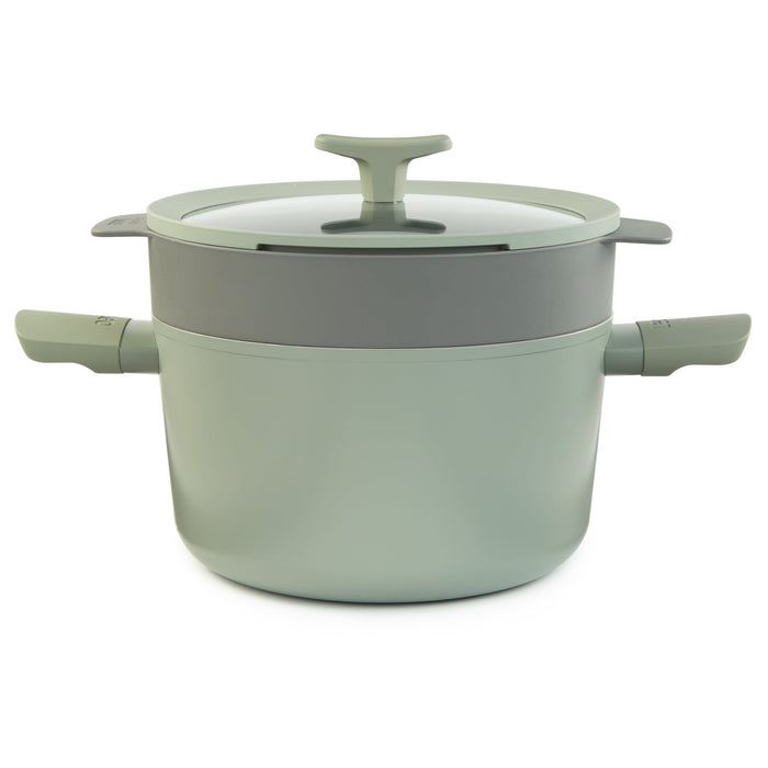 BergHOFF Balance 3Pc Nonstick Ceramic Steamer Set, Sage - Food Steamers
