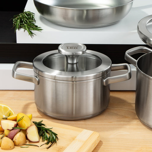 BergHOFF Leo Graphite 5pc 18/10 Stainless Steel Cookware Set - Cookware Sets